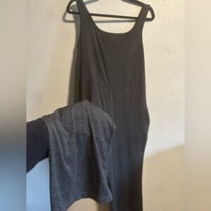Kiragrace dark heathered grey jumpsuit